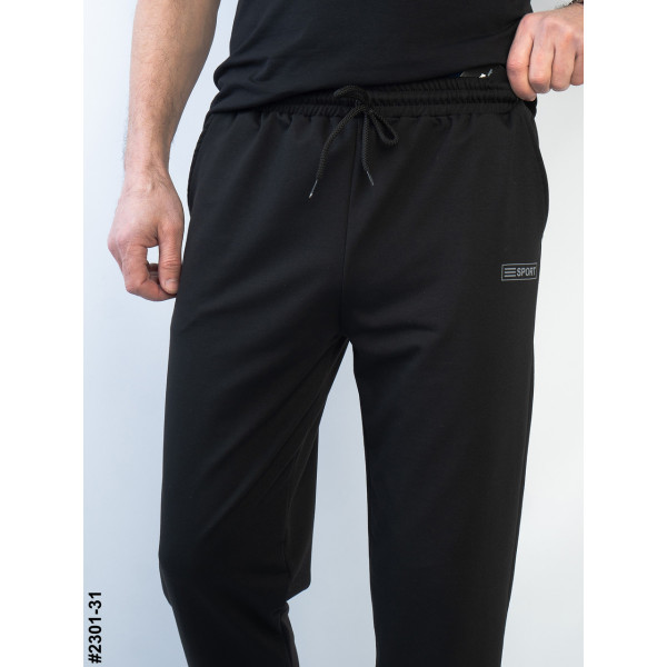 2301-31 Спортивні штани чоловічі прямі двунитка батал (5 од: 50,52,54,56,58)