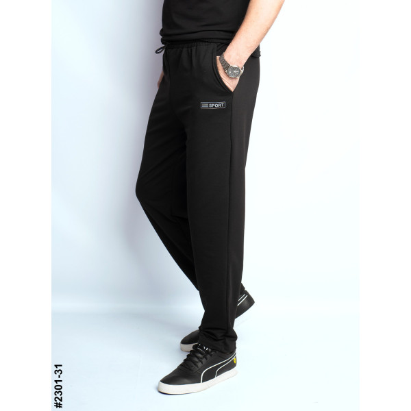 2301-31 Спортивні штани чоловічі прямі двунитка батал (5 од: 50,52,54,56,58)