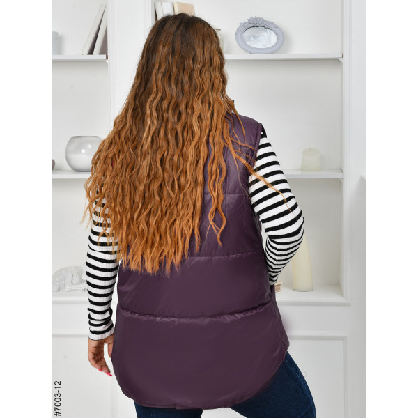 7003-12 Жилетка жіноча на холофайбері батал (3 од: 54,56,58)