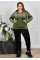 9977-6 Спортивний костюм жіночий на блискавці велюр батал (4 од: 54,56,58,60)