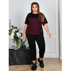 9475-14 Спортивний костюм жіночий двунитка батал (4 од: 54,56,58,60)