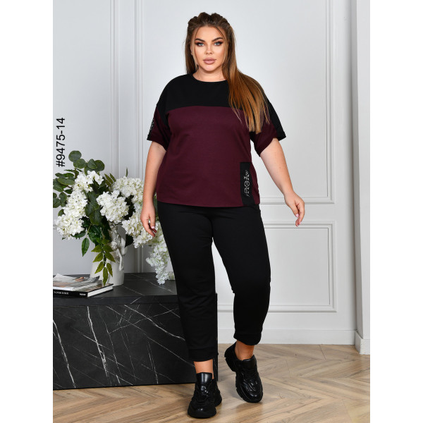 9475-14 Спортивний костюм жіночий двунитка батал (4 од: 54,56,58,60)