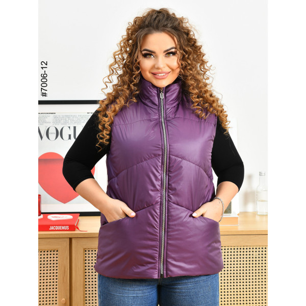 7006-12 Жилетка жіноча на холофайбері полубатал (3 од: 48,50,52)