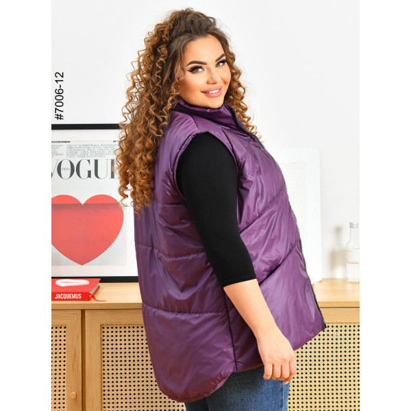 7006-12 Жилетка жіноча на холофайбері полубатал (3 од: 48,50,52)