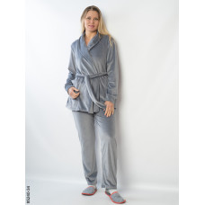 5240-34 Костюм домашній жіночий велюр (3 од: 42-44,46-48,50-52)