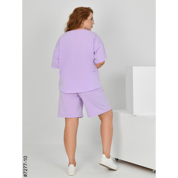 7277-10 Спортивний костюм жіночий двонитка напівбатал (4 од: 48,50,52,54)