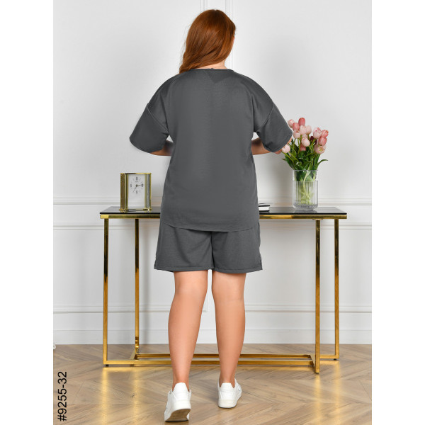 9255-32 Спортивний костюм жіночий двонитка напівбатал (4 од: 48,50,52,54)