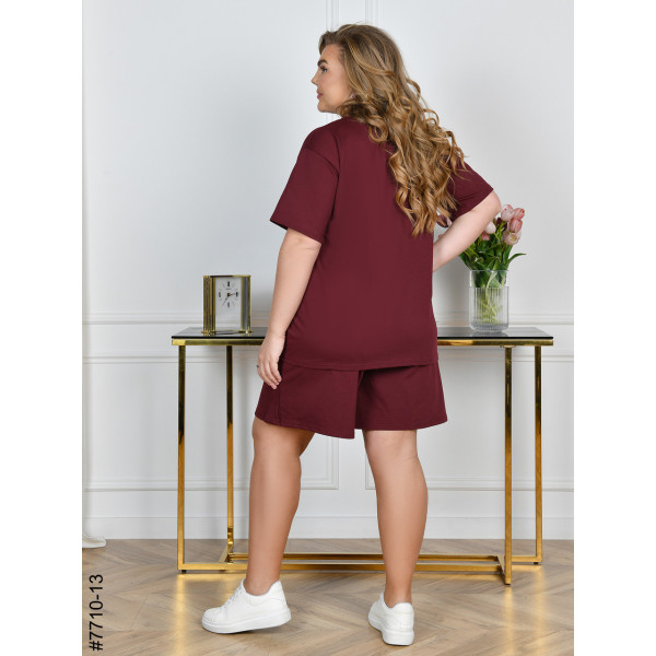 7710-13 Спортивний костюм жіночий турецька двонитка батал (3 од: 54,56,58)