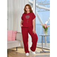 3870-15 Спортивний костюм жіночий креп батал (4 од: 50,52,54,56)