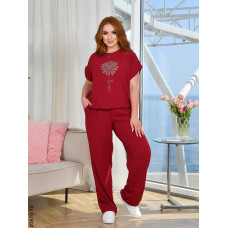 3870-15 Спортивний костюм жіночий креп батал (4 од: 50,52,54,56)