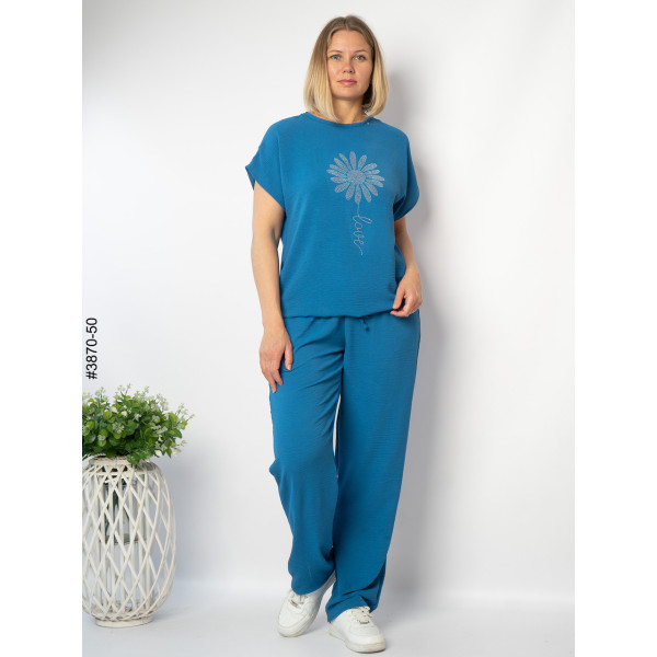 3870-50 Спортивний костюм жіночий креп батал (4 од: 50,52,54,56)