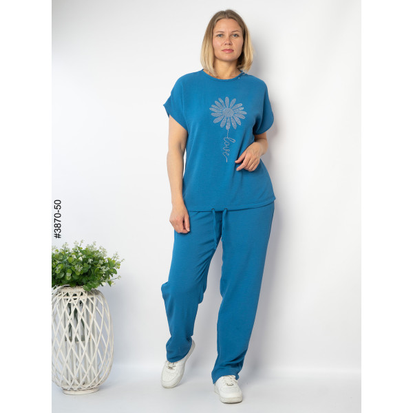 3870-50 Спортивний костюм жіночий креп батал (4 од: 50,52,54,56)