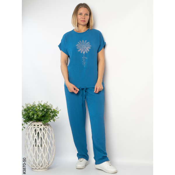 3870-50 Спортивний костюм жіночий креп батал (4 од: 50,52,54,56)