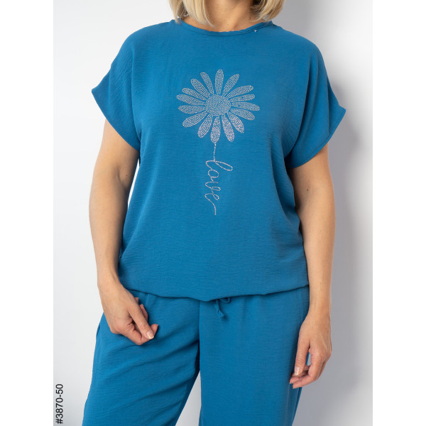 3870-50 Спортивний костюм жіночий креп батал (4 од: 50,52,54,56)