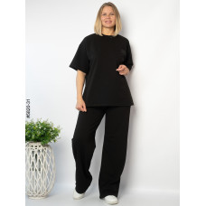 5820-31 Спортивний костюм жіночий турецька двонитка напівбатал (3 од: 46,48,50)