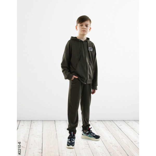 2210-6 Спортивний костюм на блискавці двонитка підліток (4 од: 36,38,40,42)