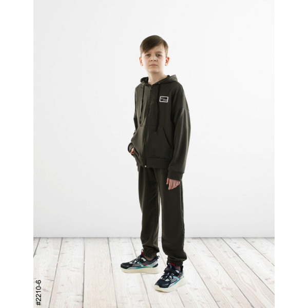 2210-6 Спортивний костюм на блискавці двонитка підліток (4 од: 36,38,40,42)