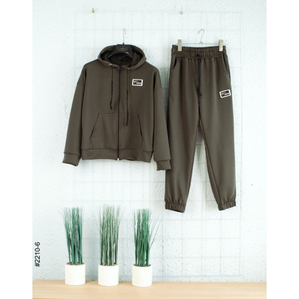 2210-6 Спортивний костюм на блискавці двонитка підліток (4 од: 36,38,40,42)