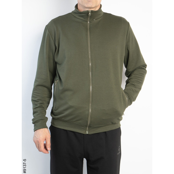 9137-5 Толстовка чоловіча на блискавці двонитка (5 од: 48,50,52,54,56)
