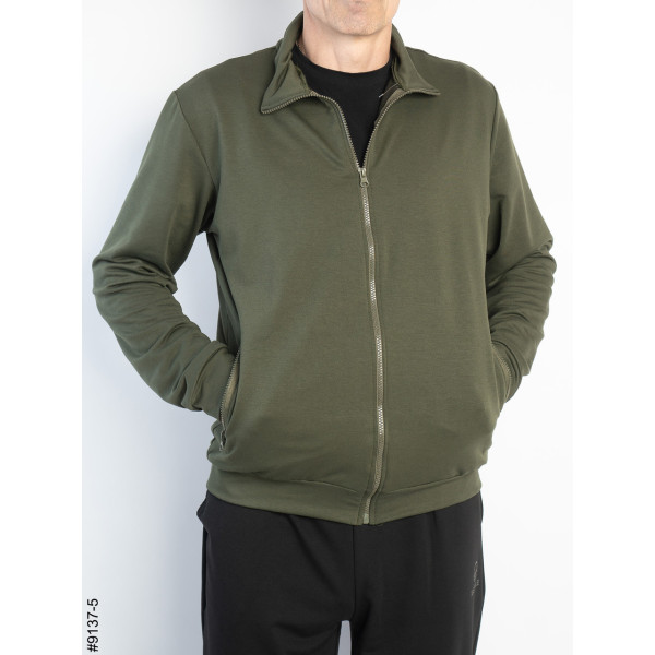 9137-5 Толстовка чоловіча на блискавці двонитка (5 од: 48,50,52,54,56)