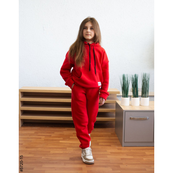 5720-15 Спортивний костюм тринитка на флісі підліток (4 од: 36,38,40,42)