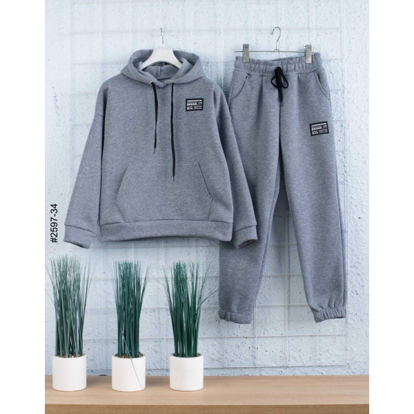 2597-34 Спортивний костюм тринитка на флісі підліток (4 од: 36,38,40,42)