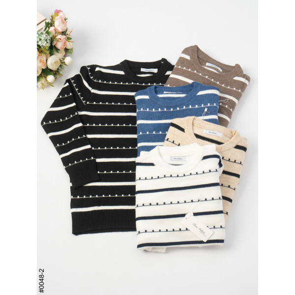 0048-2 МІКС Светр жіночий кашеміровий напівбатал (мікс кольорів: 5 од: 48-52 | універсальний)