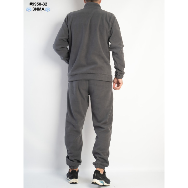 9950-32 Спортивний костюм чоловічий на манжеті щільний фліс норма (4 од: 48,50,52,54)