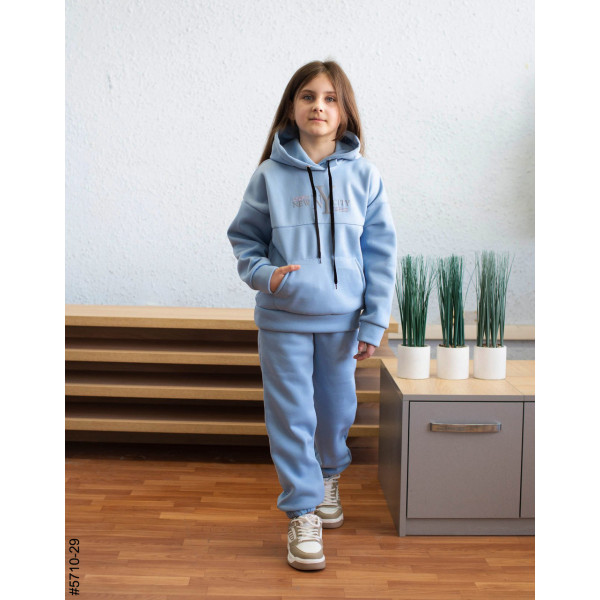 5710-29 Спортивний костюм тринитка на флісі підліток (4 од: 36,38,40,42)