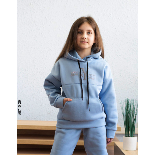 5710-29 Спортивний костюм тринитка на флісі підліток (4 од: 36,38,40,42)