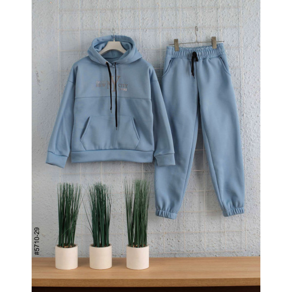 5710-29 Спортивний костюм тринитка на флісі підліток (4 од: 36,38,40,42)