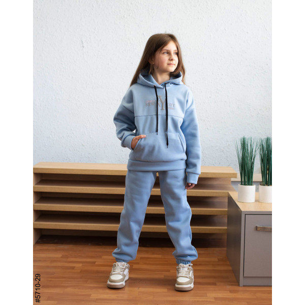 5710-29 Спортивний костюм тринитка на флісі підліток (4 од: 36,38,40,42)