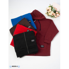 5255-3 Худі на блискавці жіночий тринитка на фліс батал (5 од: розмір 56-58 | універсальний)