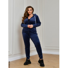 7990-96 Спортивний костюм жіночий на блискавці велюр супербатал (4 од: 54,56.58.60)