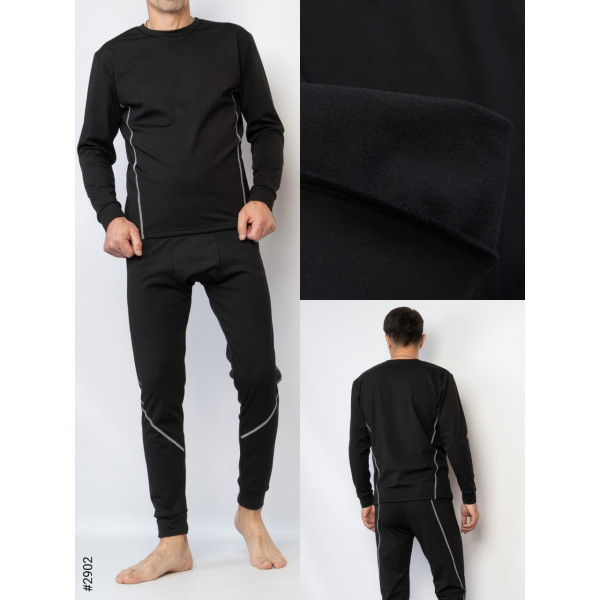 2902 Термобілизна чоловіча мікродайвінг на флісі норма (5 од: M.L.XL.2XL.3XL)