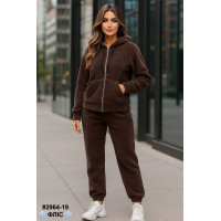 2964-19 Спортивний костюм жіночий турецький двосторонній фліс норма (4 од: 42,4446,48)