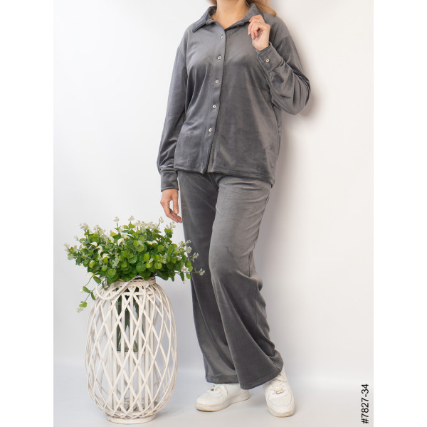 7827-34 Костюм жіночий велюр (4 од: 44,46,48,50)