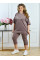 1233-23 Костюм жіночий футболка + бриджі кулір батал (3 од: 54,56,58)