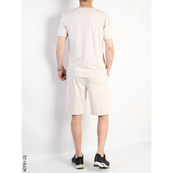 2791-22 Костюм мужской футболка и шорты турецкий хлопок норма (4 ед: 48,50,52,54)