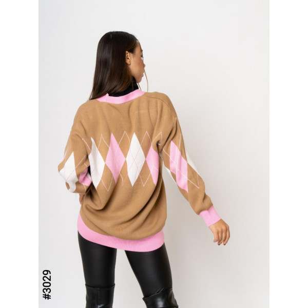 3029-20 Жіночий кардиган напівбатал (1 од: 44-52 <unk> універсальний)