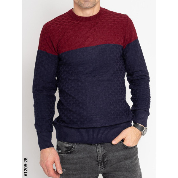 1205-28 Светр чоловічий машинне в'язання норма (3 од: М,L,XL)