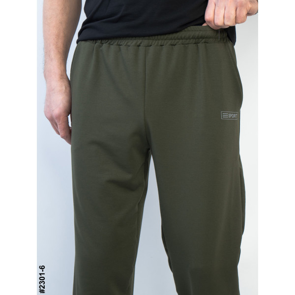 2301-6 Спортивні штани чоловічі прямі двунитка батал (5 од: 50,52,54,56,58)