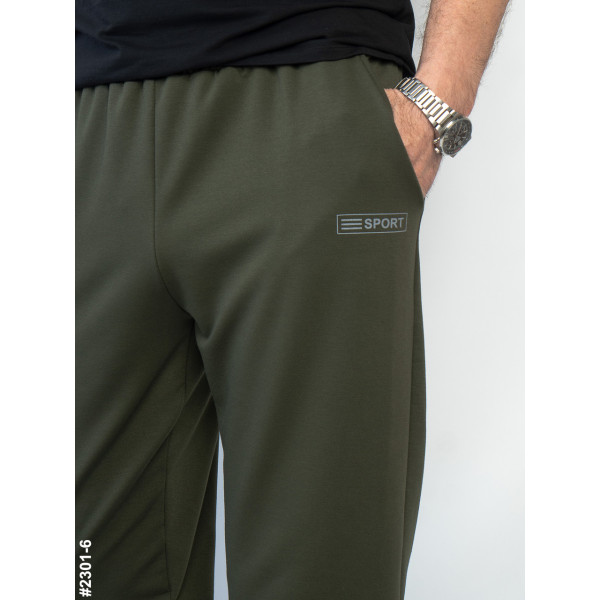 2301-6 Спортивні штани чоловічі прямі двунитка батал (5 од: 50,52,54,56,58)