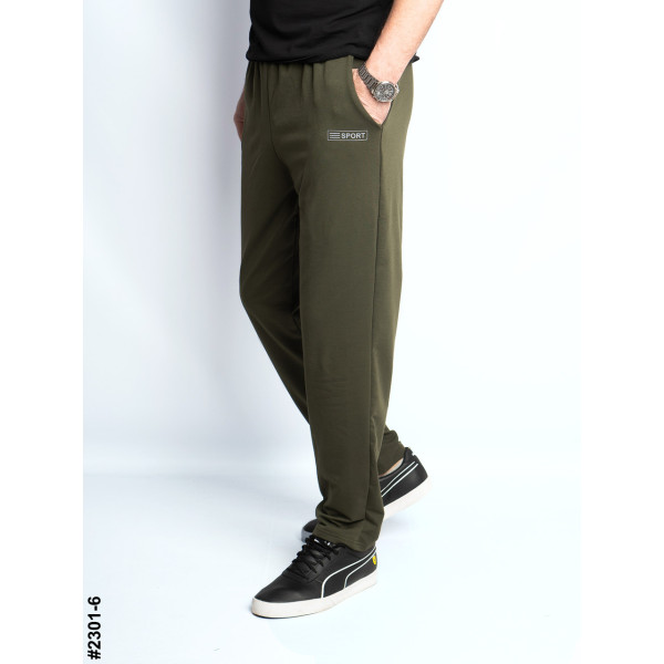 2301-6 Спортивні штани чоловічі прямі двунитка батал (5 од: 50,52,54,56,58)