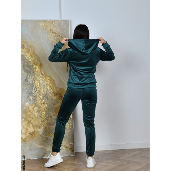 5244-30 Спортивний костюм жіночий на блискавці велюр норма (5 од: 44,46,48,50,52)