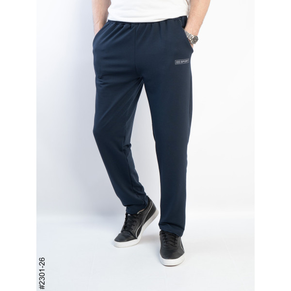 2301-26 Спортивні штани чоловічі прямі двунитка батал (5 од: 50,52,54,56,58)