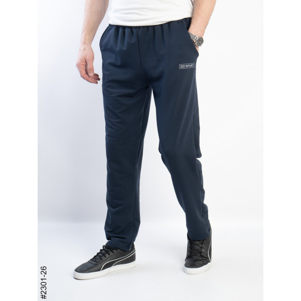 2301-26 Спортивні штани чоловічі прямі двунитка батал (5 од: 50,52,54,56,58)