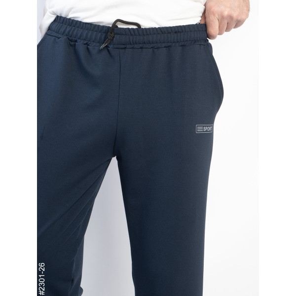 2301-26 Спортивні штани чоловічі прямі двунитка батал (5 од: 50,52,54,56,58)