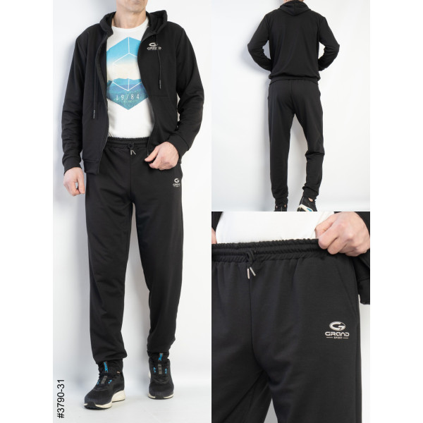 3790-31 Спортивний костюм чоловічий на манжеті двонитка норма (5 од: 48,50,52,54,56)