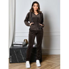 6101-19 Спортивний костюм жіночий на блискавці велюр норма (5 од: 44,46,48,50,52)